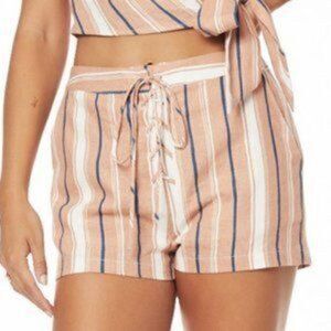 Lost Wander Pleasure Harbour Shorts Mauve stripe 4 ANTHROPOLOGIE